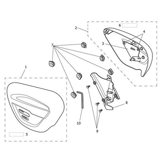 Bild von Decal, Panel, LH, 900, Slv