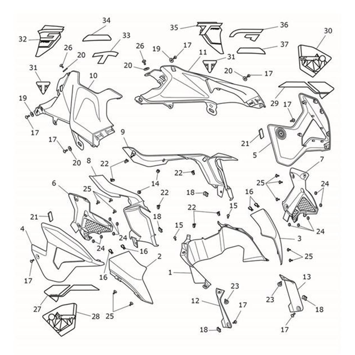 Bild von Decal, Rad Panel, LH, Lower, GT, Blue