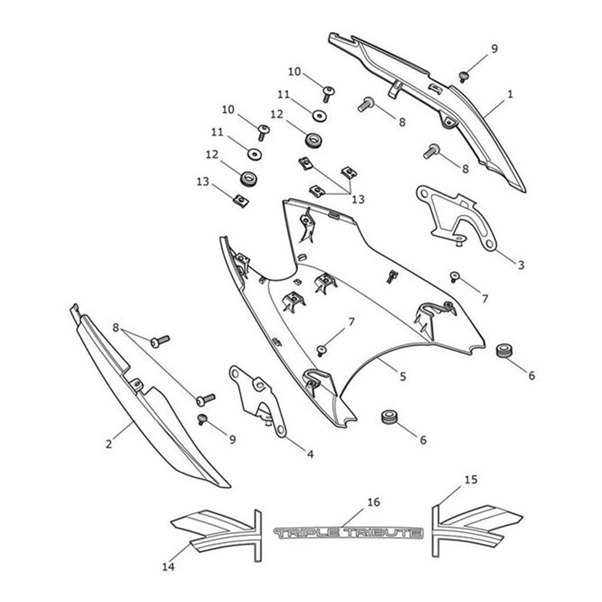 Bild von Decal, Rear Bodywork, LH, Pacific Blue