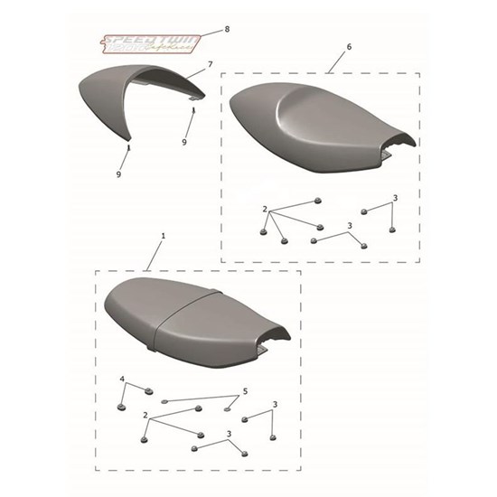 Bild von Decal, Seat Cowl, Cafe Racer