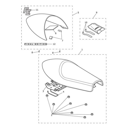 Bild von Decal, Seat Cowl, FE, Aurum Gold