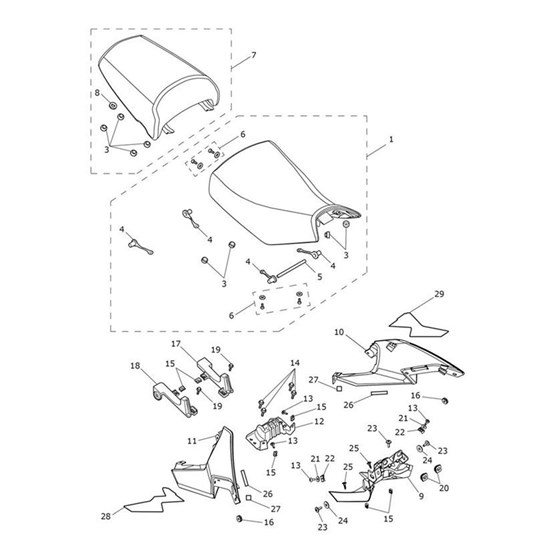 Bild von Decal, Seat Panel, RH, Graphite Grey