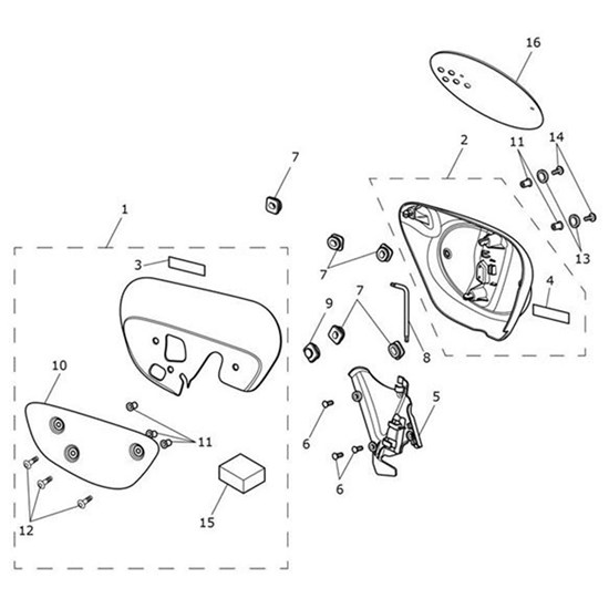 Bild von Decal, Sidepanel, 900, Graphite