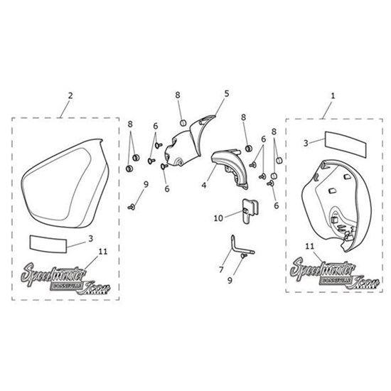 Bild von Decal, Sidepanel, Icon Edition, Aluminium Slv