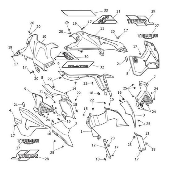 Bild von Decal, Tank, LH, Rally, Lower, Jet Black