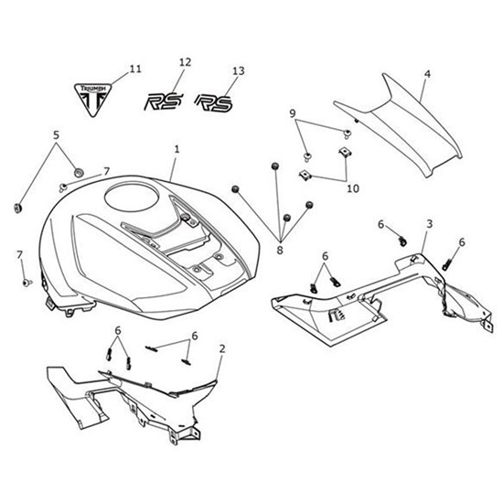 Bild von Decal, Tank Upper, LH, RS, Kingfisher