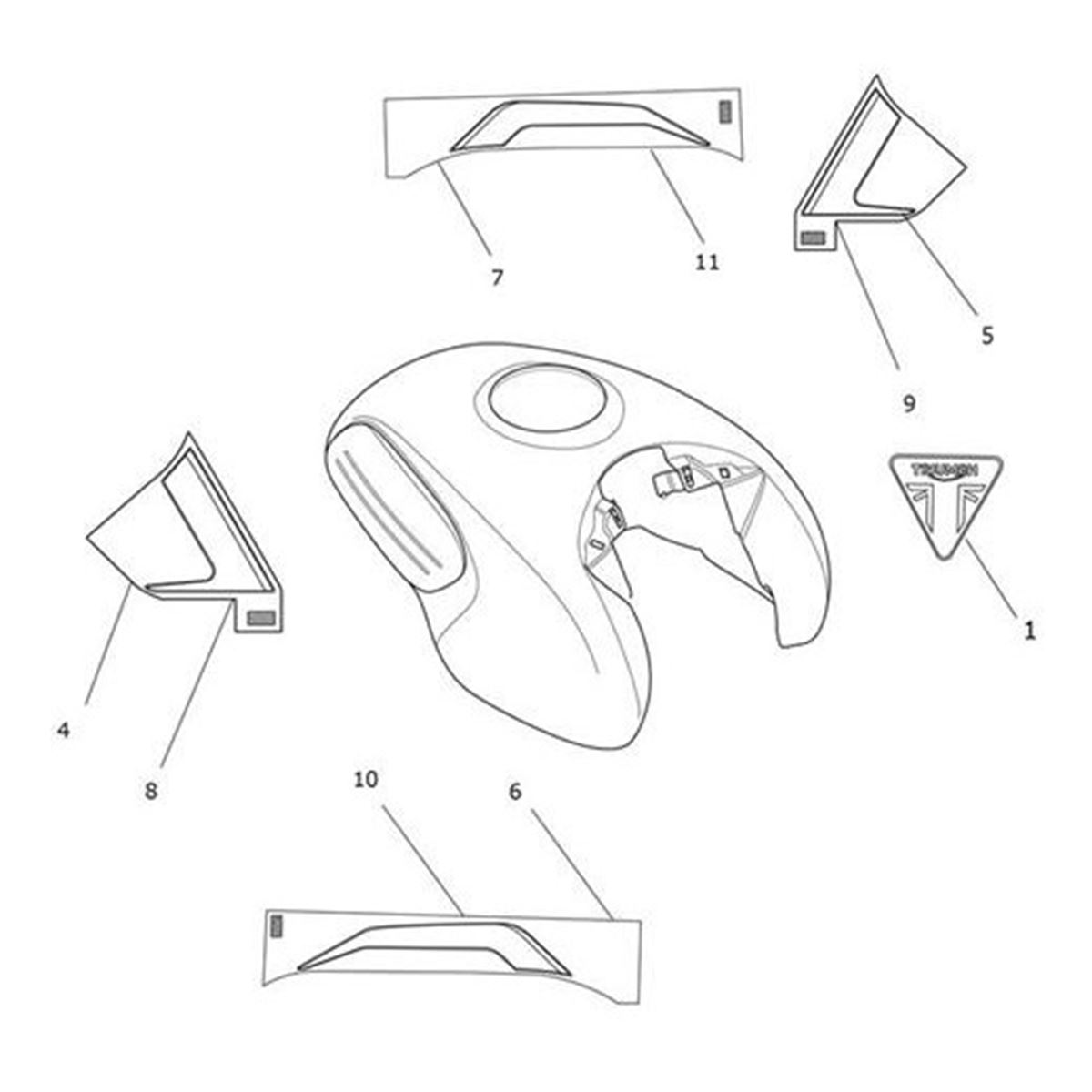 Bild von Decal 1, Fuel Tank, RH, Colour 2
