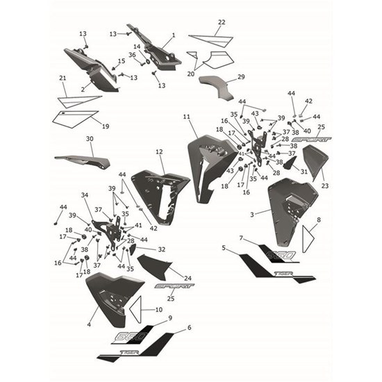 Bild von Decal 1, Rad Cowl, RHS