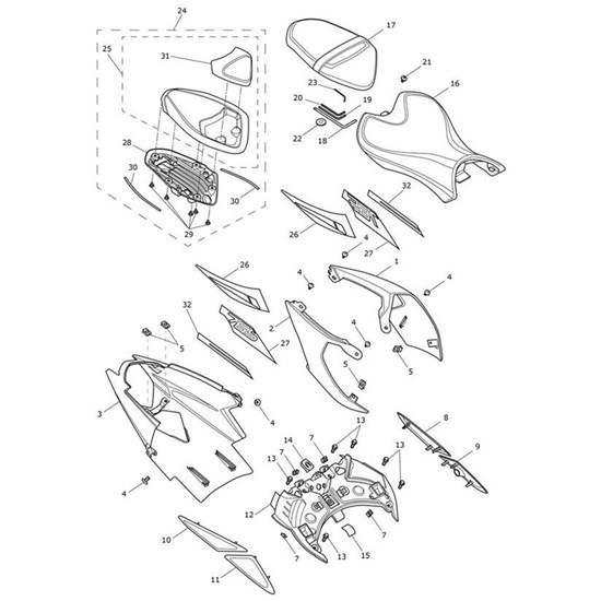 Bild von Decal 1, Rear Bodywork, LH, Yellow