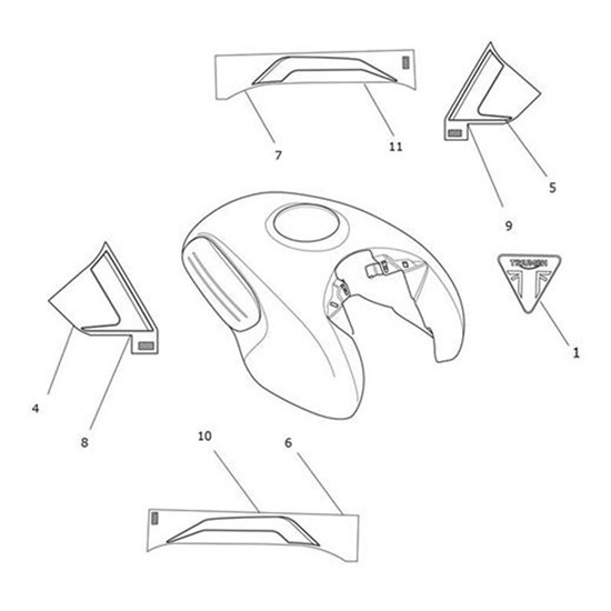 Bild von Decal 2, Fuel Tank, RH, Colour 1