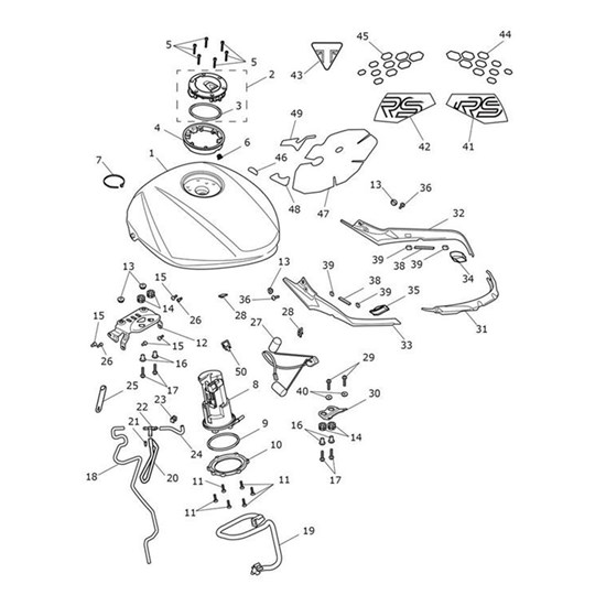 Bild von Decal 3, Fuel Tank, LH