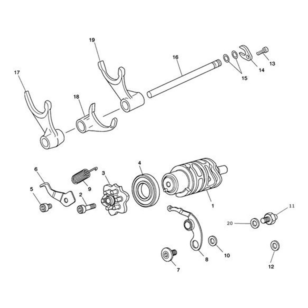 Bild von Detent Arm, Linear Pull