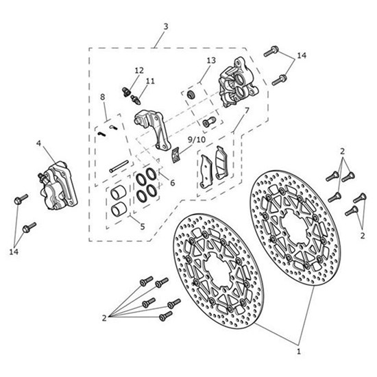 Bild von Disc Assy, Front, Black, 305 Dia