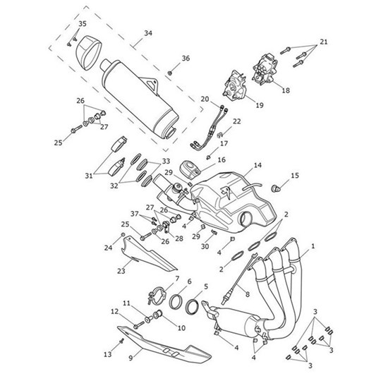 Bild von Exhaust Header Assembly