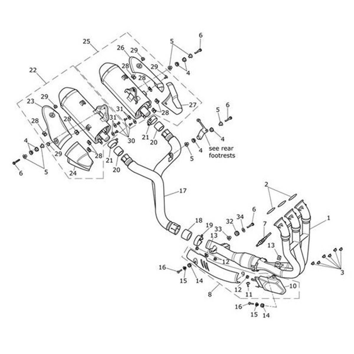 Bild von Exhaust Header Assy, 200 CPSI