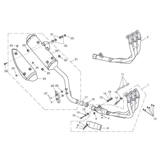 Bild von Exhaust Header Assy, Non Cat