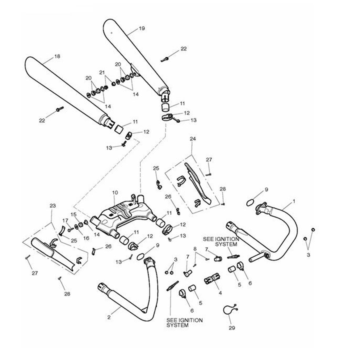 Bild von Exhaust Header Assy, RH