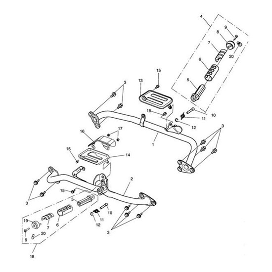 Bild von FOOT CONTROL MOUNT ASSY,LHS