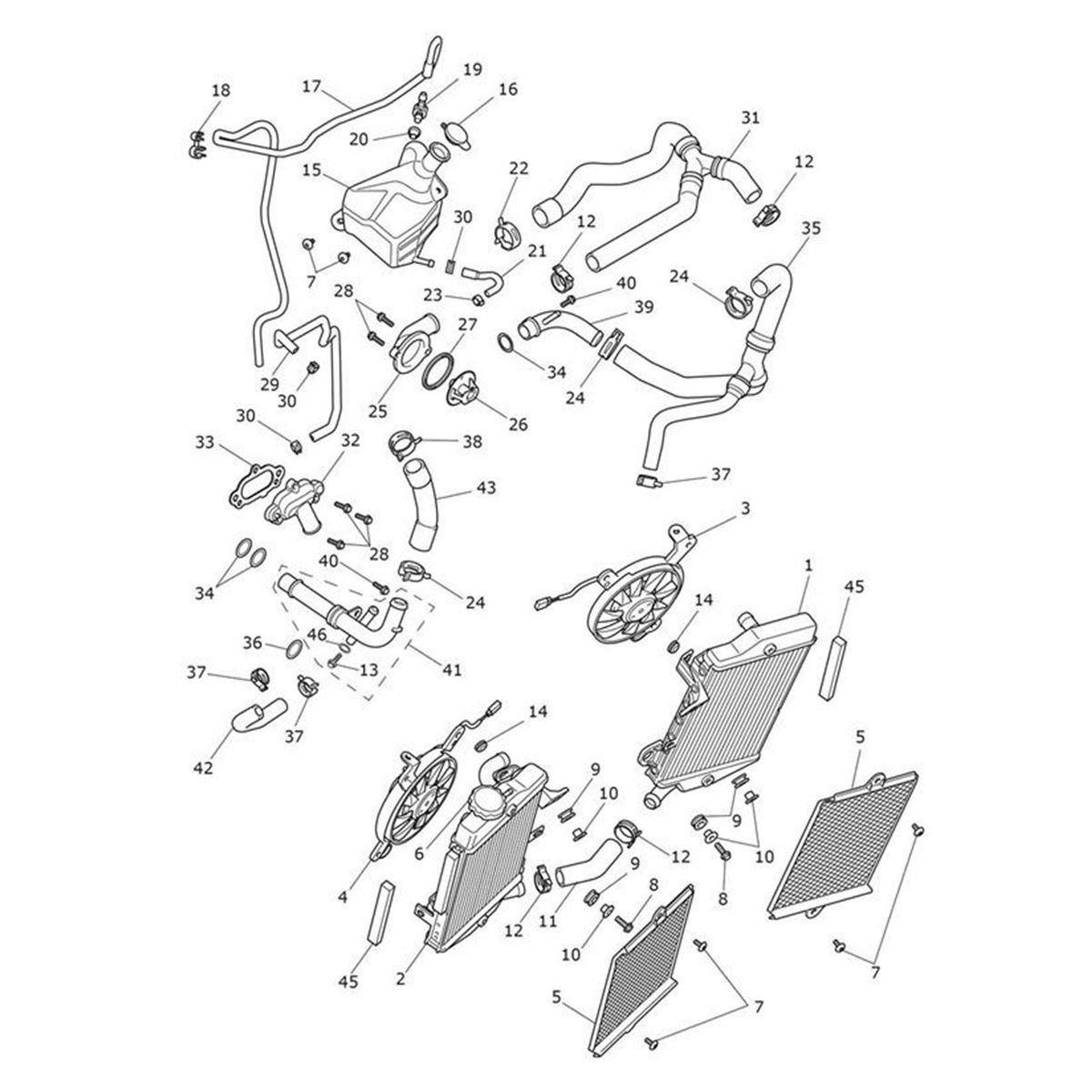 Bild von Fan & Guard Assy, RHS