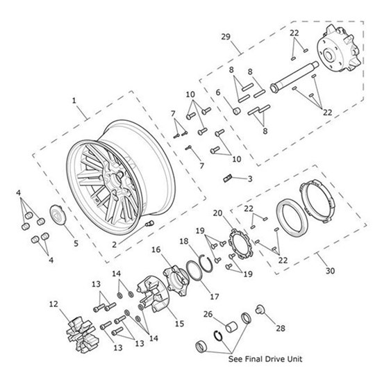 Bild von Finisher, Rear Wheel, Black