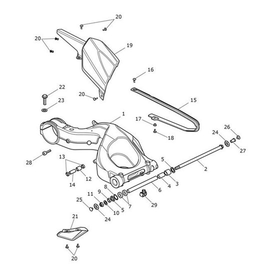 Bild von Finisher, Swingarm Spindle