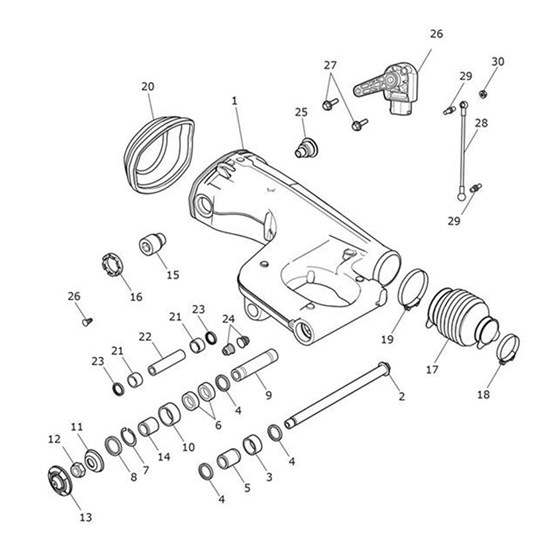 Bild von Finisher, Swingarm Spindle