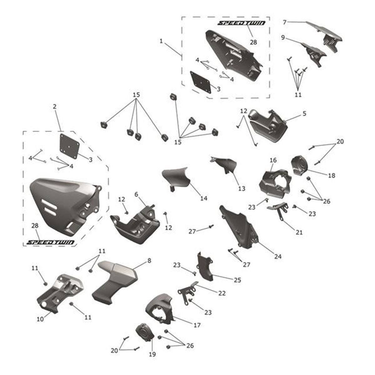 Bild von Finisher, Throttle Body Cover, RH, HPDC
