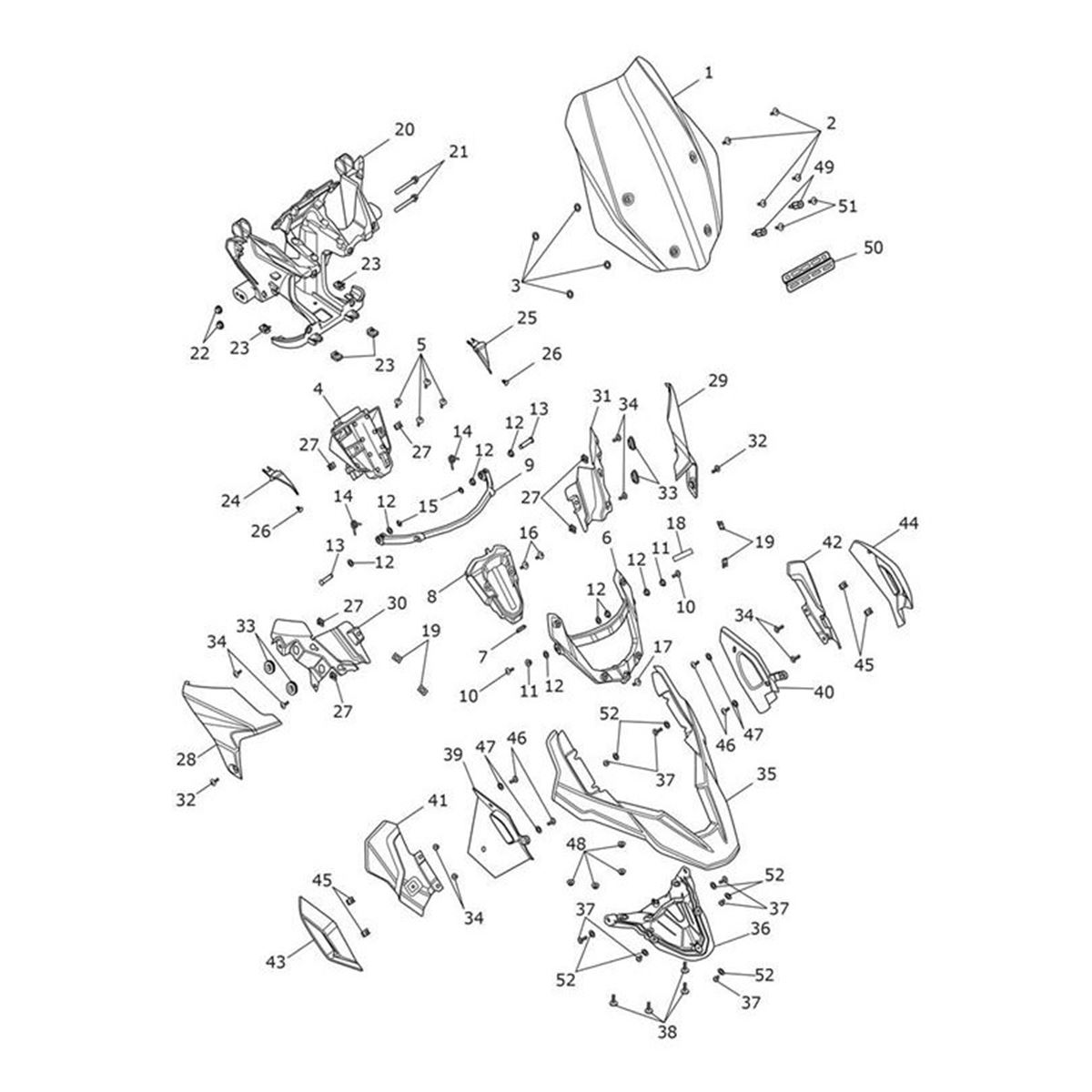 Bild von Finisher, Upper Mudguard, LH