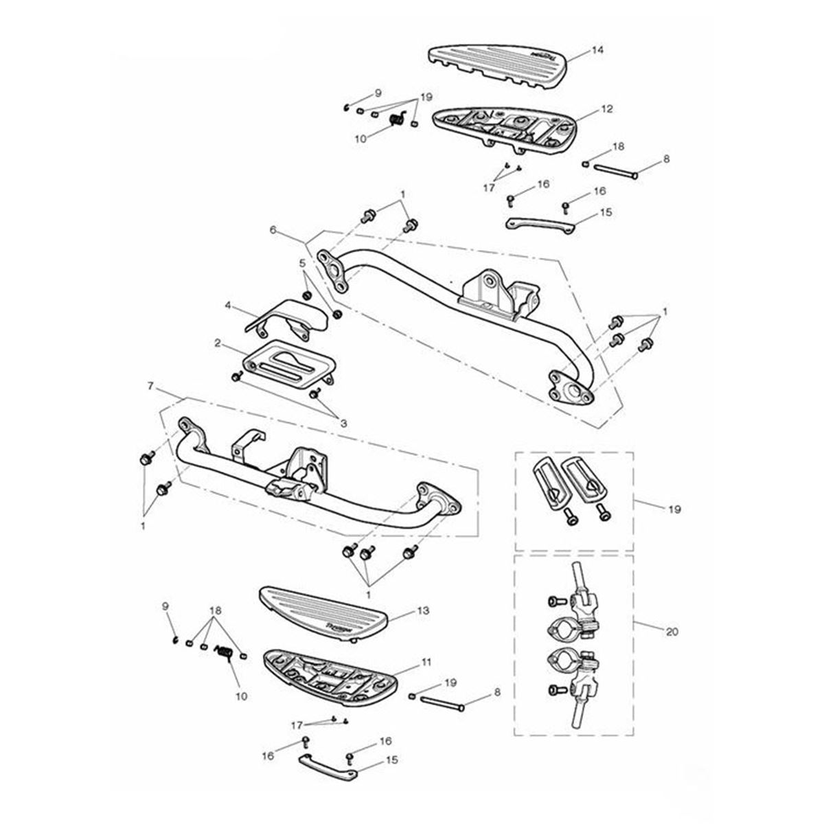 Bild von Foot Control Mtg Assy, LH