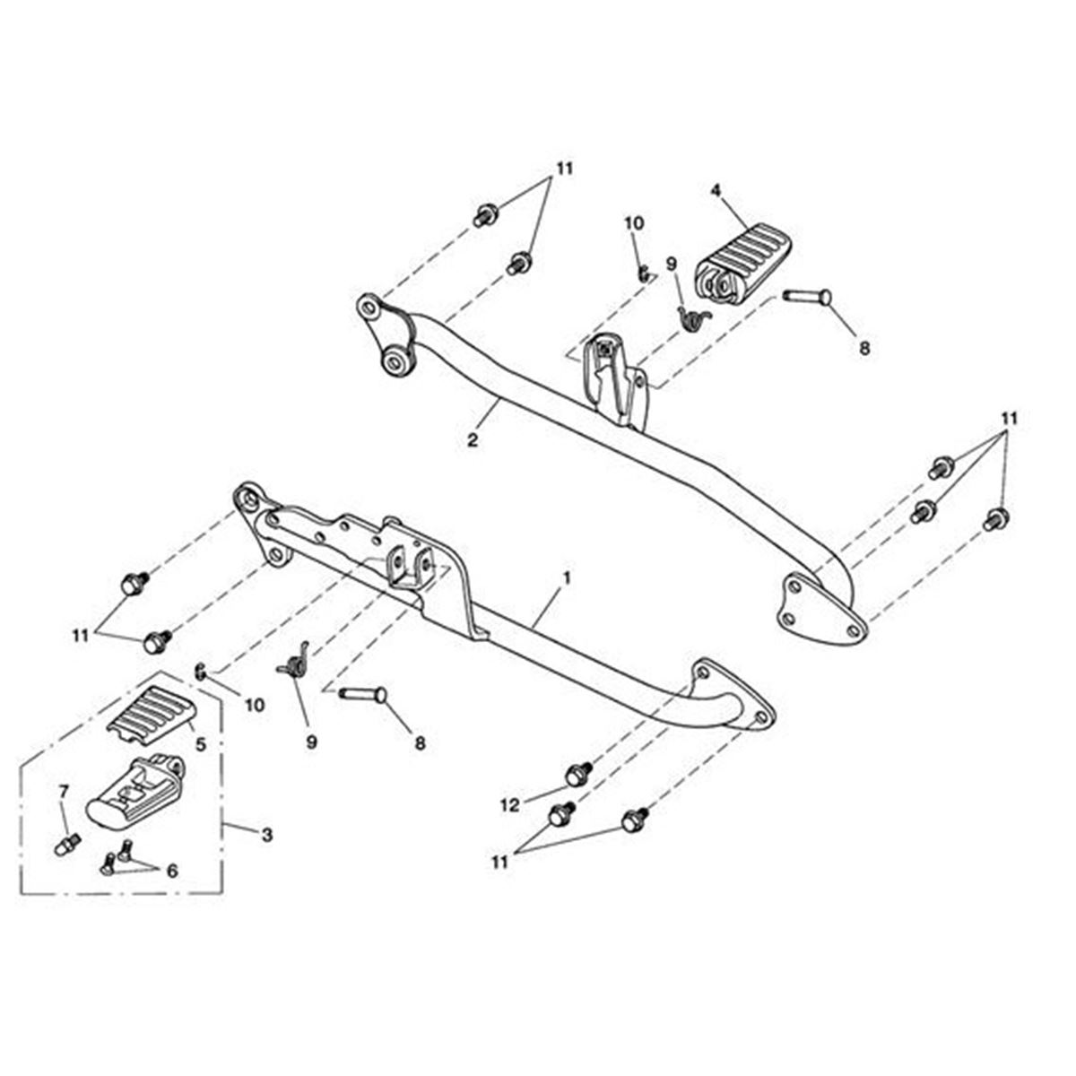 Bild von Foot Control Mtg Assy, RHS