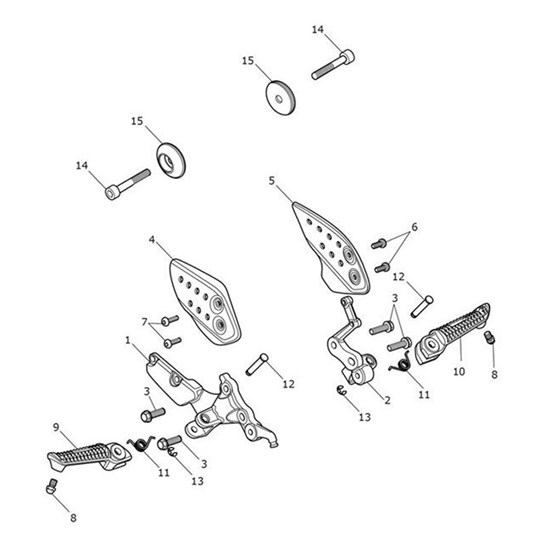 Bild von Footrest, Front, LH