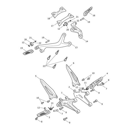 Bild von Footrest, Front, RH