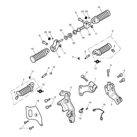 Bild von Footrest, LH, Front