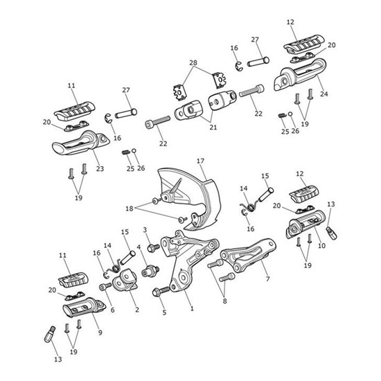 Bild von Footrest, Rear, RH