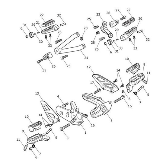 Bild von Footrest, Rear, RH