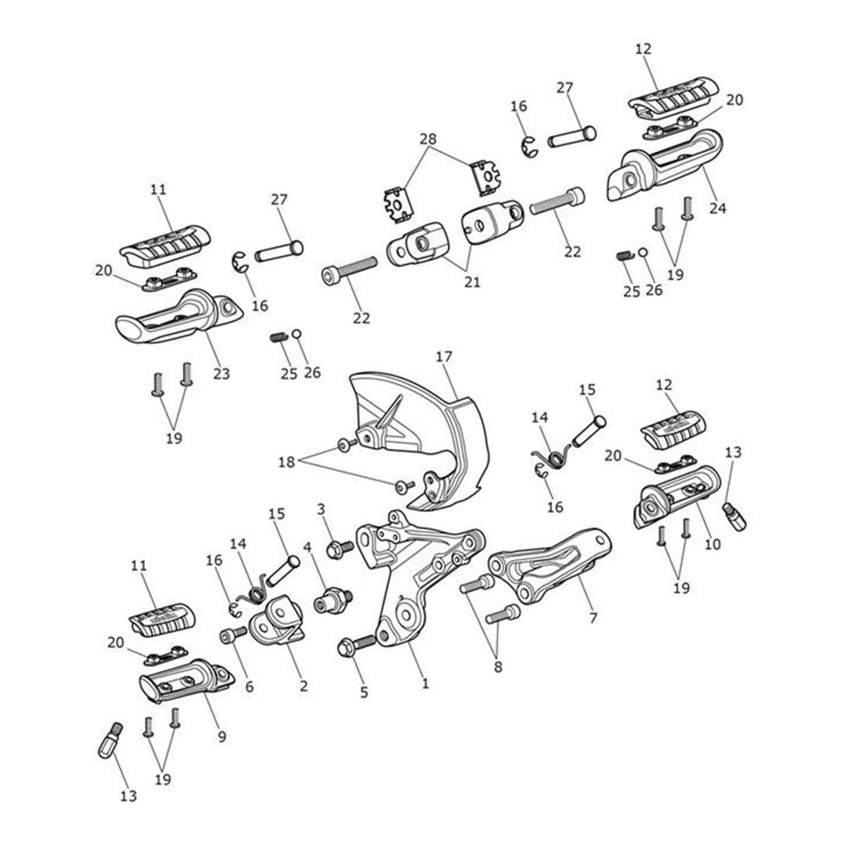 Bild von Footrest, Rider, RH