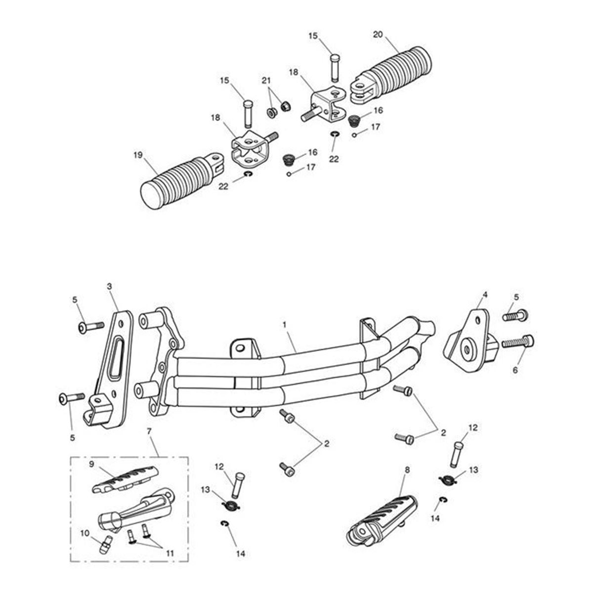 Bild von Footrest Assy, Front, LH