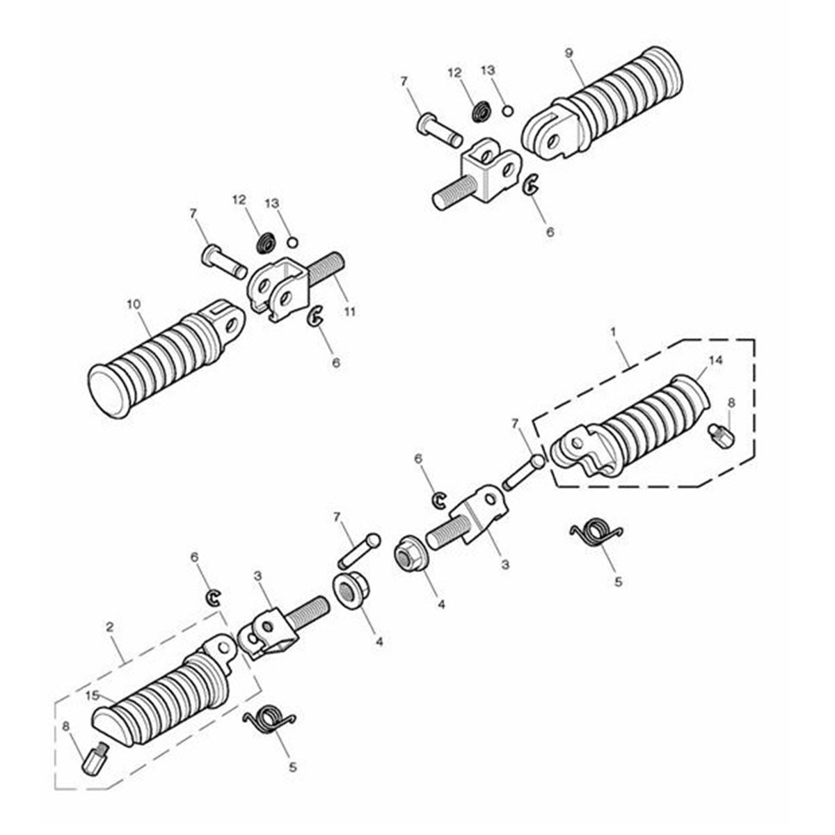 Bild von Footrest Assy, LH, Front