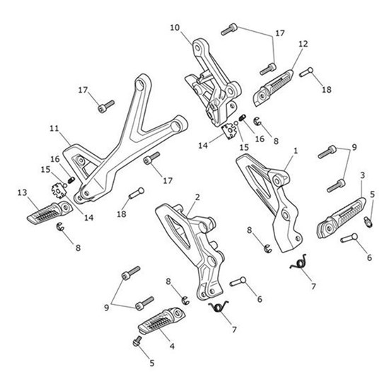 Bild von Footrest Hanger, LH