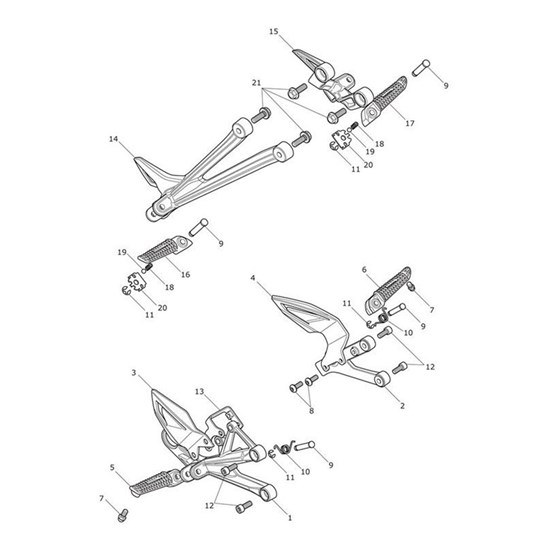 Bild von Footrest Hanger, RH