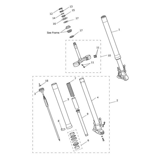 Bild von Fork Assy, Manual, Low, LH
