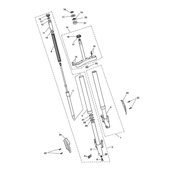 Bild von Fork Leg Assy, LH