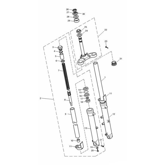 Bild von Fork Leg Assy, LH