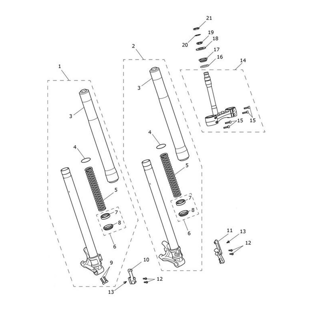 Bild von Fork Leg Assy, LH