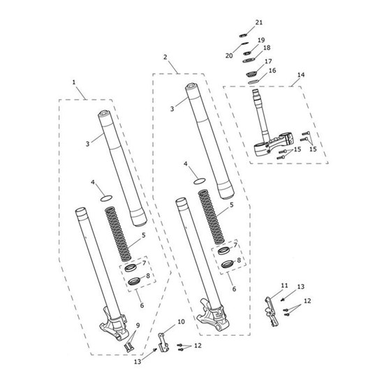 Bild von Fork Leg Assy, LH