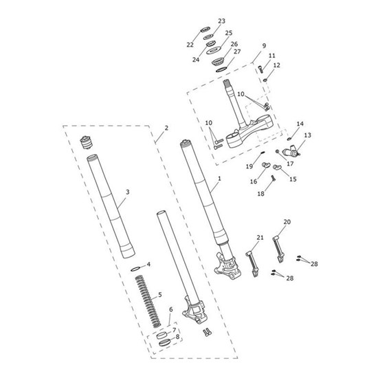 Bild von Fork Leg Assy, LH