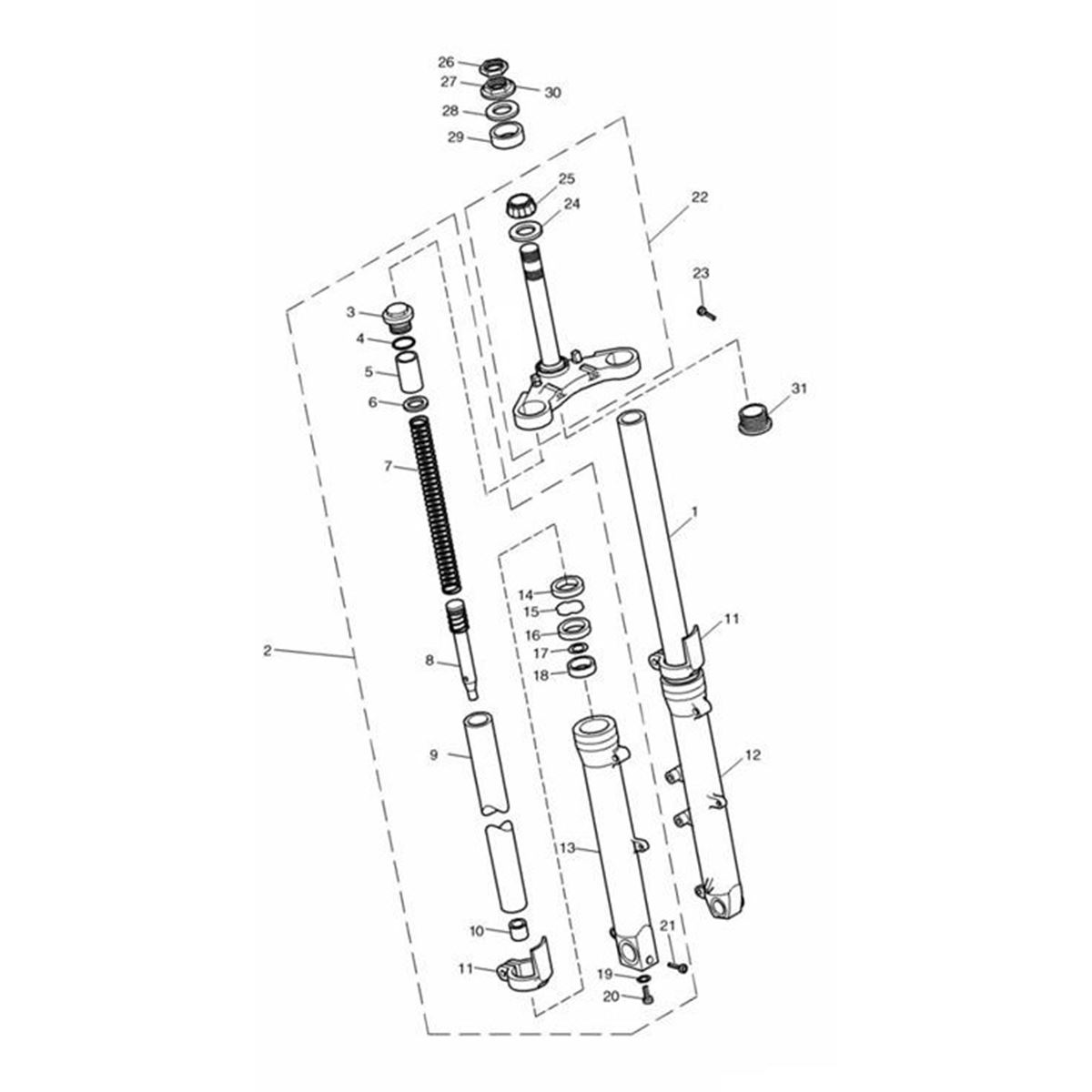 Bild von Fork Leg Assy, RH