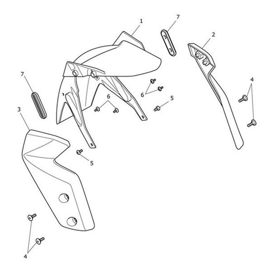 Bild von Fork Protector, LH, Baja Orange