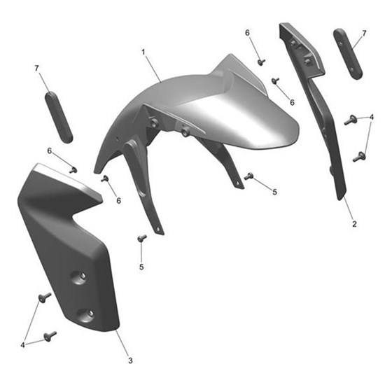 Bild von Fork Protector, LH, Sapphire Black