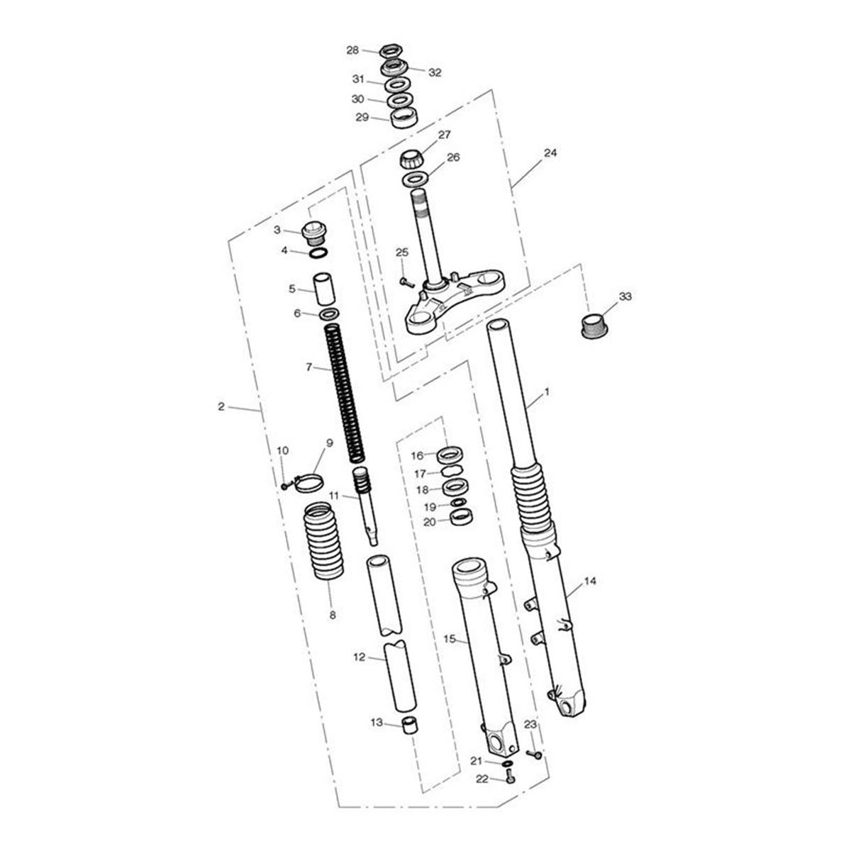 Bild von Fork Tube, RH, Outer